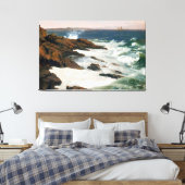 FREDERIC EDWIN CHURCH - Mist bij Mount Desert 1850 Canvas Afdruk (Insitu (Slaapkamer))