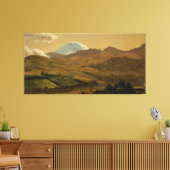 Frederic Edwin Church - Mount Chimborazo, Ecuador Canvas Afdruk (Insitu (Woonkamer))