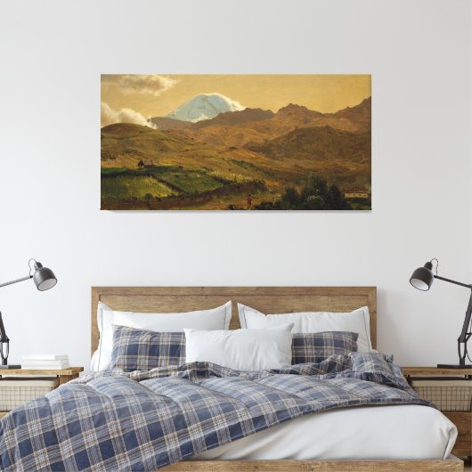 Frederic Edwin Church - Mount Chimborazo, Ecuador Canvas Afdruk (Insitu (Slaapkamer))
