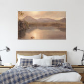 Frederic Edwin Church - Mounts Katahdin en Turner Canvas Afdruk (Insitu (Slaapkamer))