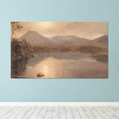 Frederic Edwin Church - Mounts Katahdin en Turner Canvas Afdruk (Insitu (Houten vloer))