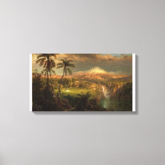 Frederic Edwin Church_Passing Douche in de Tropic Canvas Afdruk (Voorkant)