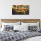 Frederic Edwin Church_Passing Douche in de Tropic Canvas Afdruk (Insitu (Slaapkamer))