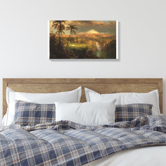 Frederic Edwin Church_Passing Douche in de Tropic Canvas Afdruk (Insitu (Slaapkamer))