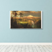 Frederic Edwin Church_Passing Douche in de Tropic Canvas Afdruk (Insitu (Houten vloer))