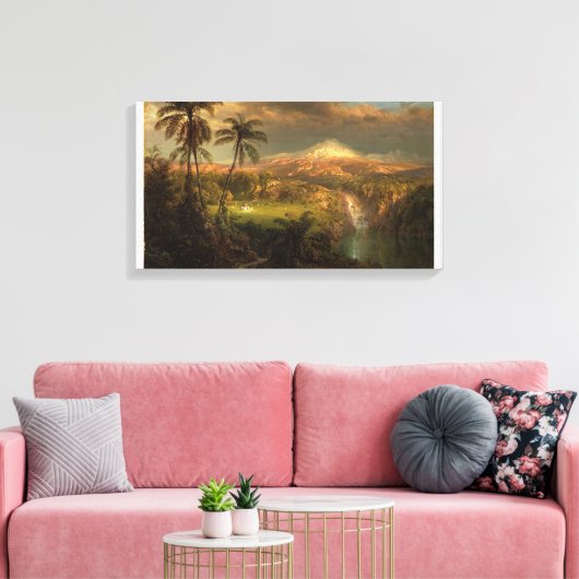Frederic Edwin Church_Passing Douche in de Tropic Canvas Afdruk (Insitu (Woonkamer))