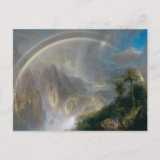 Frederic Edwin Church - regenseizoen in de Tropiek Briefkaart (Voorkant)