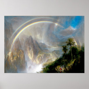 Frederic Edwin Church - regenseizoen in de Tropiek Poster