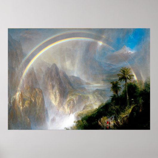 Frederic Edwin Church - regenseizoen in de Tropiek Poster (Voorkant)