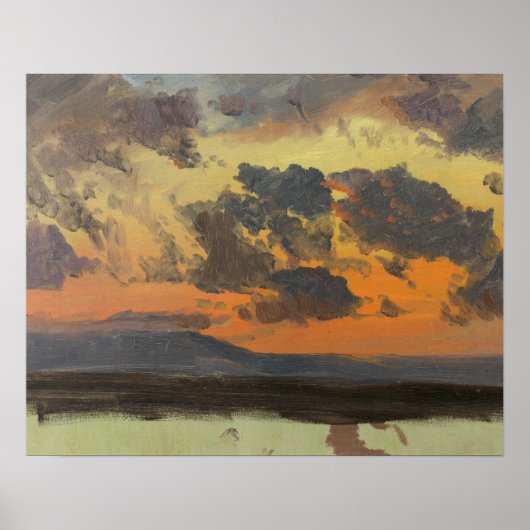 Frederic Edwin Church - Sky at Sunset, Jamaica Poster (Voorkant)