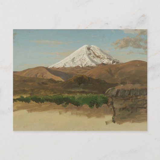Frederic Edwin Church - Studie naar de berg Chimbo Briefkaart (Voorkant)