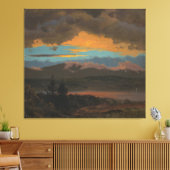 Frederic Edwin Church - Sunset across the Catskill Canvas Afdruk (Insitu (Woonkamer))