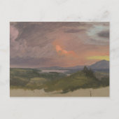 Frederic Edwin Church - Sunset in de Hudson-vallei Briefkaart (Voorkant)