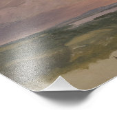 Frederic Edwin Church - Sunset in de Hudson-vallei Foto Afdruk (Hoek)