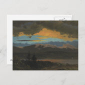 Frederic Edwin Church - Sunset Over de Hudson Briefkaart (Voorkant / Achterkant)