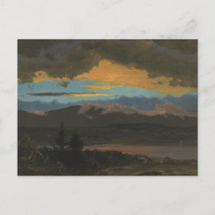 Frederic Edwin Church - Sunset Over de Hudson Briefkaart