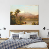 FREDERIC EDWIN CHURCH - TAMACA PALMEN - 1854 - CANVAS AFDRUK (Insitu (Slaapkamer))