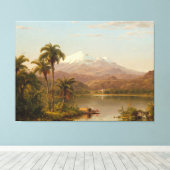 FREDERIC EDWIN CHURCH - TAMACA PALMEN - 1854 - CANVAS AFDRUK (Insitu (Houten vloer))