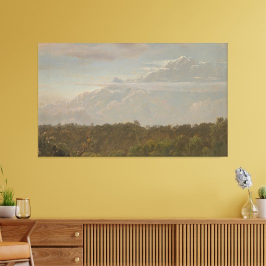 Frederic Edwin Church - Thunder Clouds, Jamaica Canvas Afdruk (Insitu (Woonkamer))