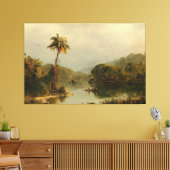 FREDERIC EDWIN CHURCH - TROPISCH LANDSCHAP - 1855 CANVAS AFDRUK (Insitu (Woonkamer))