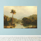 FREDERIC EDWIN CHURCH - TROPISCH LANDSCHAP - 1855 CANVAS AFDRUK (Insitu (Houten vloer))