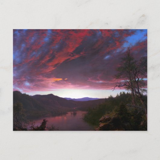 Frederic Edwin Church Twilight in the Wilderness Briefkaart (Voorkant)