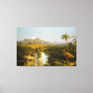 FREDERIC EDWIN CHURCH - UITZICHT VAN COTOPAXI - 18 CANVAS AFDRUK