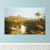 FREDERIC EDWIN CHURCH - UITZICHT VAN COTOPAXI - 18 CANVAS AFDRUK (Insitu (Houten vloer))