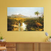 FREDERIC EDWIN CHURCH - UITZICHT VAN COTOPAXI - 18 CANVAS AFDRUK (Insitu (Woonkamer))