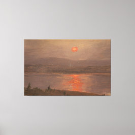 Frederic Edwin Church - View Across the Hudson Canvas Afdruk