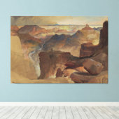 Frederic Edwin Church - View from Powell's Plateau Canvas Afdruk (Insitu (Houten vloer))