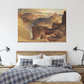 Frederic Edwin Church - View from Powell's Plateau Canvas Afdruk (Insitu (Slaapkamer))