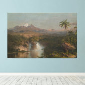 Frederic Edwin Church - View of Cotopaxi  Canvas Afdruk (Insitu (Houten vloer))