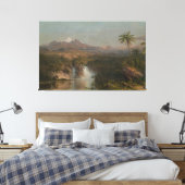 Frederic Edwin Church - View of Cotopaxi  Canvas Afdruk (Insitu (Slaapkamer))