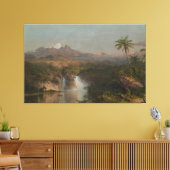 Frederic Edwin Church - View of Cotopaxi  Canvas Afdruk (Insitu (Woonkamer))