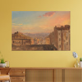 Frederic Edwin Church - View of Rome  Canvas Afdruk (Insitu (Woonkamer))