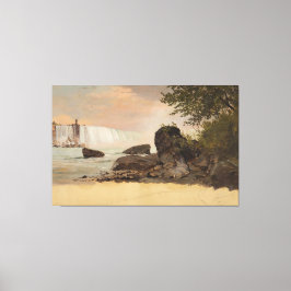Frederic Edwin Church - View of the Canadian Falls Canvas Afdruk