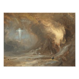 Frederic Edwin Church - Visie van het kruis Foto Afdruk