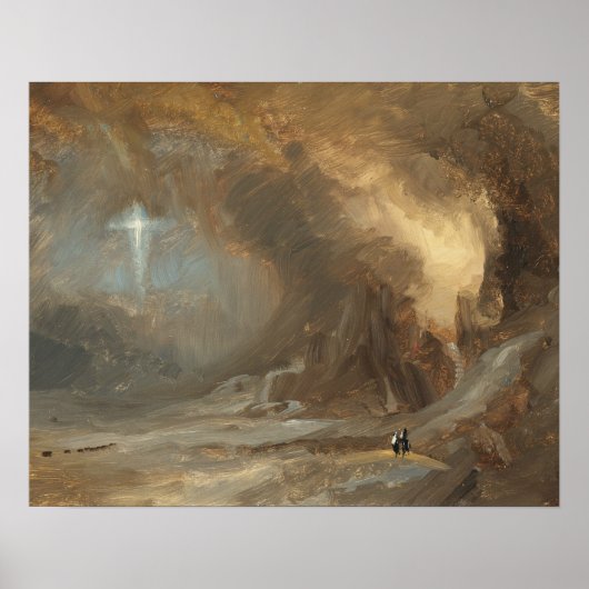 Frederic Edwin Church - Visie van het kruis Poster (Voorkant)