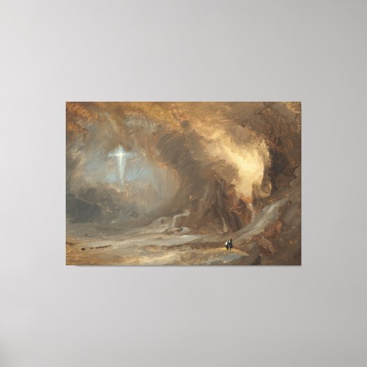 Frederic Edwin Church - Visioen van het kruis Canvas Afdruk (Voorkant)