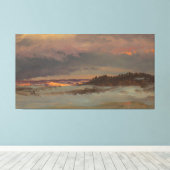 Frederic Edwin Church - Watch Tower in Italy Canvas Afdruk (Insitu (Houten vloer))