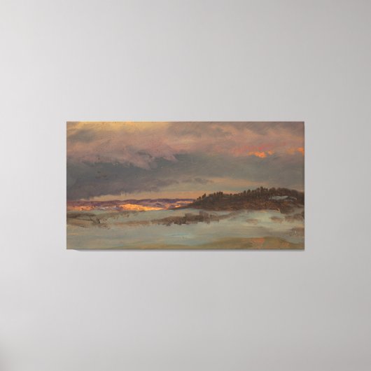 Frederic Edwin Church - Watch Tower in Italy Canvas Afdruk (Voorkant)