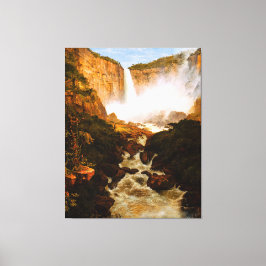 FREDERIC EDWIN CHURCH - Waterval van Tequendama - Canvas Afdruk