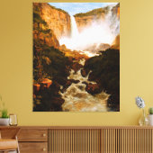FREDERIC EDWIN CHURCH - Waterval van Tequendama -  Canvas Afdruk (Insitu (Woonkamer))