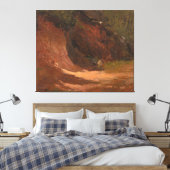 Frederic Edwin Church - Winter Landscape, View of  Canvas Afdruk (Insitu (Slaapkamer))