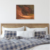 Frederic Edwin Church - Winterlandschap, gezicht o Canvas Afdruk (Insitu (Slaapkamer))