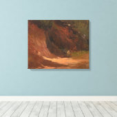 Frederic Edwin Church - Winterlandschap, gezicht o Canvas Afdruk (Insitu (Houten vloer))