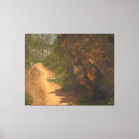 Frederic Edwin Church - Woodland Path, Jamaica Canvas Afdruk (Voorkant)