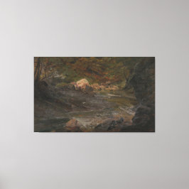 Frederic Edwin Church - Woodland Scene Canvas Afdruk
