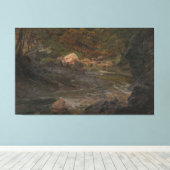 Frederic Edwin Church - Woodland Scene Canvas Afdruk (Insitu (Houten vloer))